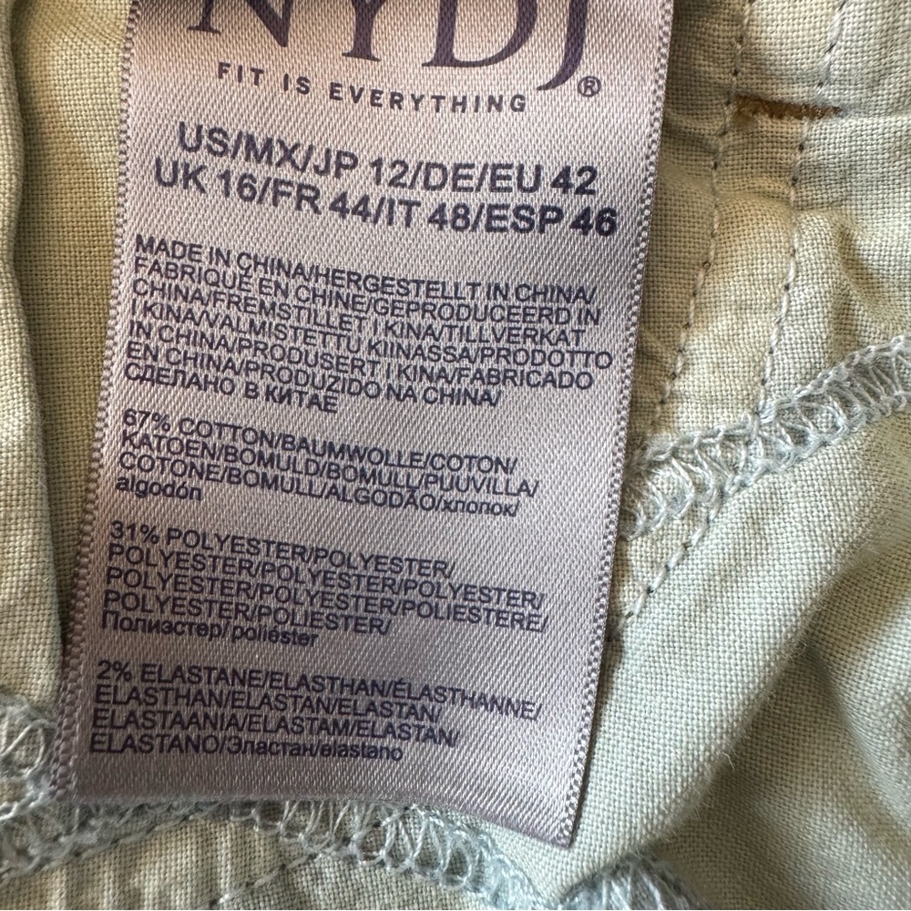 NYDJ Women's Barbara Bootcut, Side Slits Olympus Jeans 30” inseam Size 12 NEW - Picture 10 of 15